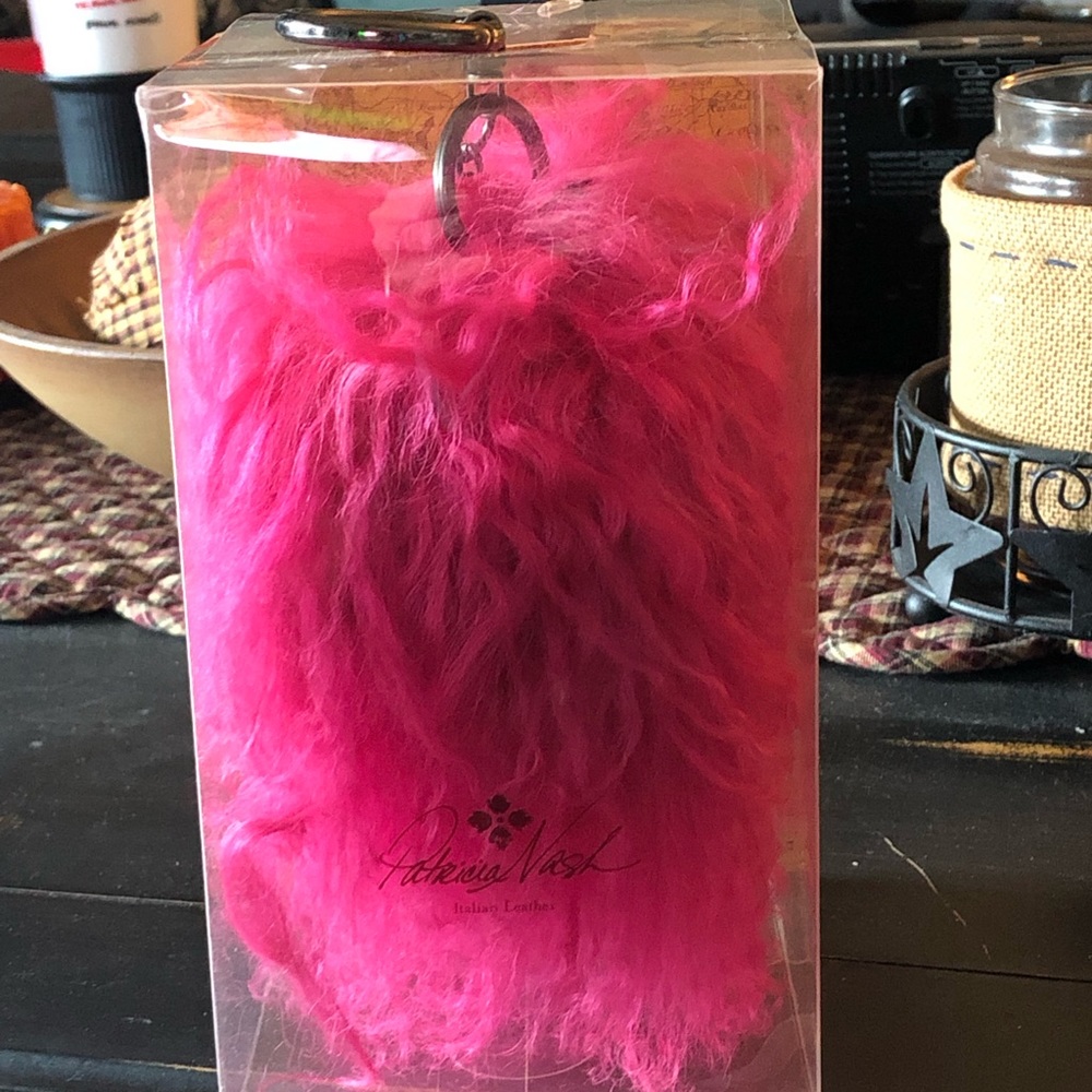 Patricia Nash Pom Pom Key Fob